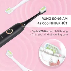 Bàn Chải Đánh Răng Điện Maxcare Hera Whitening SE - 4 Chế Độ Làm Sạch, Trắng Răng, Công Nghệ Sonic, Với Động Cơ Maglev, Nhỏ Gọn, Thời Gian Sử Dụng 30 Ngày