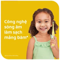 Bàn Chải Đánh Răng Điện Trẻ Em Colgate Minion - Thiết Kế Đáng Yêu, Công Nghệ Sóng Âm Dịu Nhẹ, Thích Hợp Cho Bé Từ 3 Tuổi Trở Lên