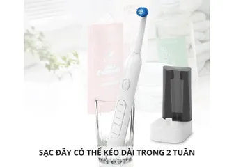 Bàn chải điện Kachi MK361 đầu xoay - Đế sạc không dây, 4 chế độ chải răng, chăm sóc miệng hiệu quả, công nghệ sóng âm 8000 nhịp/phút