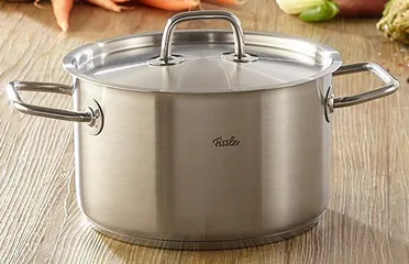 Bộ 3 nồi inox cao cấp Fissler San Francisco - Nồi và quánh thép không gỉ 20cm, 24cm, 16cm - Bền đẹp, tỏa nhiệt nhanh, dễ vệ sinh