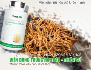 Bộ 3 Sản Phẩm Hỗ Trợ Tăng Cường Miễn Dịch Tiens - Viên Uống Đông Trùng Hạ Thảo, Chitosan và Tảo Spirulina - Bổ Sung Dưỡng Chất Cho Sức Khỏe