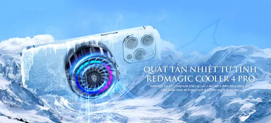 Bộ Tản Nhiệt Điện Thoại Nubia RedMagic 4 Pro 27W - Làm Mát Thông Minh, Kiểm Soát Tiếng Ồn, Công Nghệ REDMAGIC 4.0