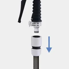 Bộ Vòi Tưới Cây 10m Takagi R110CG - Thiết Kế Nhỏ Gọn Tiện Dụng Cho Khu Vườn, 7 Chế Độ Phun Nước, Ống Dây Chất Lượng Cao