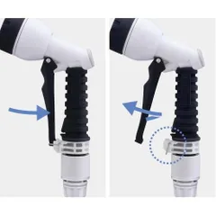 Bộ Vòi Tưới Cây 10m Takagi R110CG - Thiết Kế Nhỏ Gọn Tiện Dụng Cho Khu Vườn, 7 Chế Độ Phun Nước, Ống Dây Chất Lượng Cao