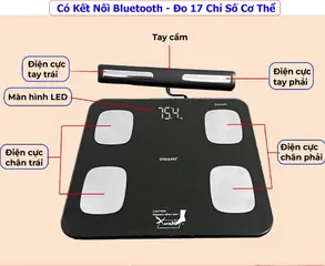 Cân Sức Khỏe Điện Tử Oromi IF2801A - Kết Nối Bluetooth, Đo Phân Tích 17 Chỉ Số Cơ Thể Chính Xác, Thông Minh và Tiện Dụng