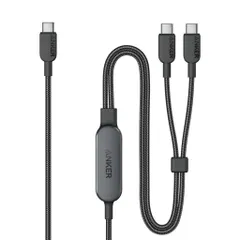 Cáp Sạc Nhanh 2in1 Anker A8895 USB C to USB C 140W - Dài 1.2m, Chống Rối, Sạc Đa Thiết Bị, Phù Hợp Cho Chuyến Đi Xa