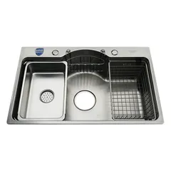 Chậu Rửa Bát Inox Faster FS 7848 HMS - Sang Trọng, Hiện Đại, 1 Hố Rộng, Chất Liệu Inox 304 Chịu Va Đập, Tiện Lợi Vệ Sinh