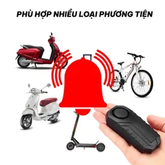 Chuông Báo Động Chống Trộm Xe Máy CTFAST KS-SP22R - Cảm Biến Rung, Điều Khiển Từ Xa, Tiếng Còi 113dB, Phù Hợp Cho Xe Máy, Xe Đạp