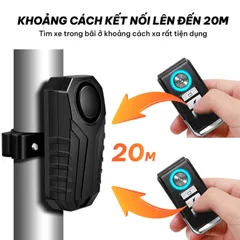Chuông Báo Động Chống Trộm Xe Máy CTFAST KS-SP22R - Cảm Biến Rung, Điều Khiển Từ Xa, Tiếng Còi 113dB, Phù Hợp Cho Xe Máy, Xe Đạp