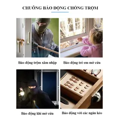Chuông Báo Khách Chống Trộm CTFAST MC-03 - Nhiều Chế Độ, Âm Thanh Lên Đến 130db, Thiết Bị An Ninh Thông Minh Cho Gia Đình