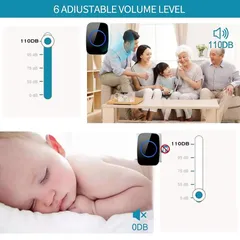 Chuông Cửa Không Dây Thông Minh CTFAST CT01 - Thiết Kế Hiện Đại, Chống Nước, Khoảng Cách 300m, 38 Nhạc Chuông Tùy Chọn