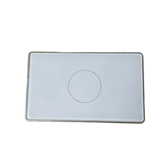 Công Tắc Cảm Ứng Thông Minh Zigbee Tuya Viền Vàng Hình Chữ Nhật - Điều Khiển Giọng Nói Tương Thích Google Home & Amazon Alexa