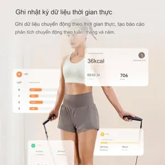 Dây Nhảy Tự Động Đếm Số Xiaomi Mijia XMSR-P803 Màn Hình LED - Hỗ Trợ Tập Luyện Hiệu Quả qua Ứng Dụng Xiaomi Sports Health