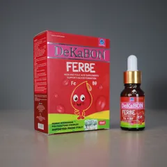 Dekabon FERBE - Nước bổ sung sắt dạng giọt cho trẻ từ 4 tháng, hỗ trợ bổ máu và tăng cường sức khỏe, vị ngọt dễ uống
