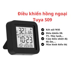 Điều Khiển Hồng Ngoại Tuya S09 Màn Hình LCD Thông Minh - Kiểm Soát TV, Điều Hòa, Quạt Qua Ứng Dụng Di Động, Tương Thích Alexa & Google Home