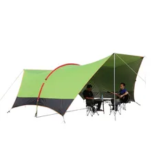 Lều Cắm Trại Mái Vòm Tán Hở Không Đáy 6x3.8m - Lều Du Lịch Không Gian Rộng Chống Nắng Mưa, Phụ Kiện Kèm Theo
