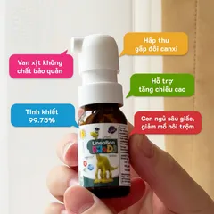 Tinh khiết LineaBon K2+D3 Xịt 10ml - Vitamin D3 và K2 cho Bé - Hỗ trợ Phát Triển Chiều Cao và Xương Khỏe Mạnh