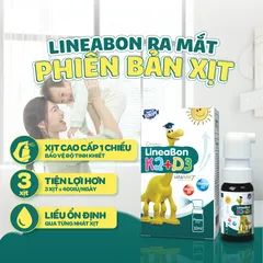 Tinh khiết LineaBon K2+D3 Xịt 10ml - Vitamin D3 và K2 cho Bé - Hỗ trợ Phát Triển Chiều Cao và Xương Khỏe Mạnh
