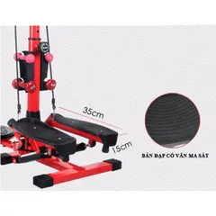 Máy Chạy Bộ Tại Chỗ Đại Nam Sport - Tích Hợp Đĩa Xoay Eo và Tạ Tay, Khung Thép Chịu Lực 120kg, Thiết Kế Gọn Nhẹ, Phù Hợp Tập Tại Nhà