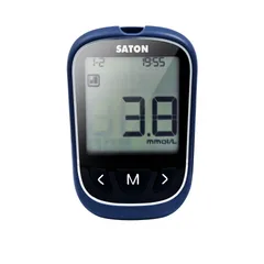 Máy Đo Đường Huyết SATON Kèm Kim Que - Thiết Bị Đo Đường Huyết Nhanh, Chính Xác, Nhỏ Gọn, Dễ Sử Dụng, Bộ Nhớ 500 Kết Quả