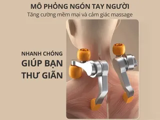 Máy Massage Cổ Vai Gáy Kachi MK366 4D - Thiết Kế Độc Đáo, Đầu Massage Silicon Mềm, Hỗ Trợ Giảm Đau, Tăng Tuần Hoàn Máu