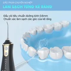 Máy tăm nước DOJI L11 - 4 Chế Độ Tùy Chỉnh, 5 Đầu Xịt, Pin 1500mAh, Làm Sạch Răng Miệng Hiệu Quả, Tiện Lợi Cho Gia Đình