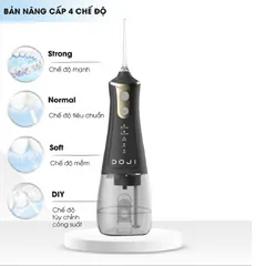 Máy tăm nước DOJI L11 - 4 Chế Độ Tùy Chỉnh, 5 Đầu Xịt, Pin 1500mAh, Làm Sạch Răng Miệng Hiệu Quả, Tiện Lợi Cho Gia Đình