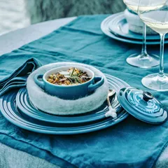 Nồi Gang Mini Le Creuset 10cm Màu Xanh Cổ Vịt - Phong Cách Hiện Đại Dùng Đựng Món Ăn Nhẹ và Tráng Miệng - Bền Chắc Chống Nhiệt
