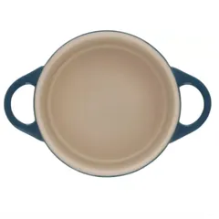 Nồi Gang Mini Le Creuset 10cm Màu Xanh Cổ Vịt - Phong Cách Hiện Đại Dùng Đựng Món Ăn Nhẹ và Tráng Miệng - Bền Chắc Chống Nhiệt