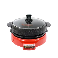 Nồi Lẩu Nướng Điện Well Cook Taeyu TC-N9200G - Điều Chỉnh Nhiệt Độ 100-200°C, Dung Tích 3L, Chống Dính, Nấu Nướng Đa Dạng
