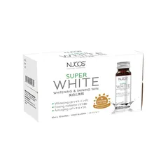 Nước Uống Trắng Da Nucos Super White Nhật Bản - Collagen & Vitamin C Hỗ Trợ Dưỡng Trắng Da, Hiệu Quả Giảm Nám, Đều Màu Da