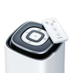 Quạt Tháp Beurer LV200 - Quạt Tích Hợp Hẹn Giờ, Điều Khiển Từ Xa, 3 Tốc Độ & Chế Độ - Mẫu Quạt Điện Yên Tĩnh, Thông Minh, Nhiệt Độ LED