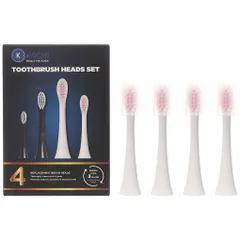 Set 04 Đầu Bàn Chải Thay Thế Bàn Chải Điện Kachi Sonic MK309A - Lông Mềm, Dễ Lắp Đặt, Sạch Sẽ Răng Miệng Hàng Ngày