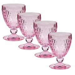 Set 4 Ly Thủy Tinh Pha Lê Màu Berry 2024 Villeroy & Boch - Sang Trọng, Đẹp Mắt, Dùng Đựng Cocktail, Thức Uống