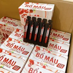 Siro Bổ Máu III - Hỗ trợ Bổ Sung Sắt và Acid Folic cho Cơ Thể, Tăng Tạo Máu, Giảm Thiếu Máu - Hộp 20 Ống 10ml