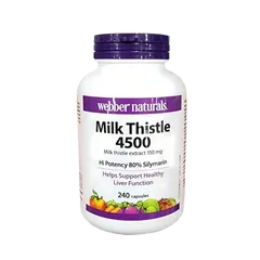 Viên Uống Bổ Gan Webber Naturals Milk Thistle 4500 150mg - Hỗ Trợ Giải Độc Và Tăng Cường Chức Năng Gan, Sản Phẩm Từ Canada