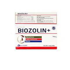 Viên Uống Làm Đẹp Da Biozolin+ - Hỗ Trợ Sáng Da, Chống Oxy Hóa, Hạn Chế Lão Hóa Cho Nữ Giới, Hộp 30 Viên