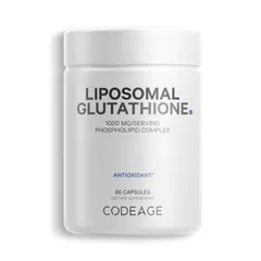 Viên uống hỗ trợ trắng da Codeage Liposomal Glutathione 1000mg - Bổ sung Glutathione cao, làm sáng và cải thiện da hiệu quả