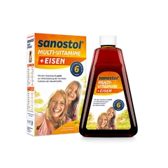 Vitamin Tổng Hợp Sanostol Plus Eisen Số 6 - Siro Bổ Sung Vitamin và Sắt Dành Cho Trẻ Từ 6 Tuổi - Hỗ Trợ Đề Kháng Và Tiêu Hóa