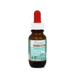 Vitatree Kids Vitamin D3 & K2 Liquid - Hỗ Trợ Hấp Thụ Canxi Cho Trẻ - Bổ Sung Vitamin D3 K2 Giúp Phát Triển Chiều Cao 20ml