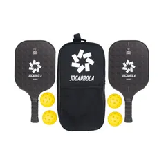 Bộ 2 Vợt Pickleball Jogarbola P-602A Cao Cấp Kèm 4 Bóng và Túi Đựng - Chất Liệu Carbon Bền Bỉ, Đem Lại Trải Nghiệm Chơi Tối Ưu
