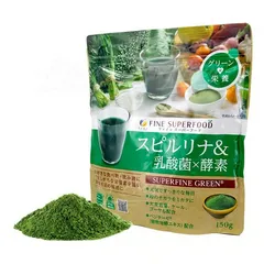 Bột Tảo Xoắn Hữu Cơ Fine Japan Spirulina Plus 150g - Siêu Thực Phẩm Tăng Cường Sức Khỏe & Làm Đẹp Da