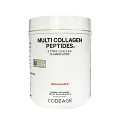 Bột uống Collagen Codeage Hydrolyzed Multi Collagen Peptides 567g - Hỗ trợ trẻ hóa da, tóc và móng - Dinh dưỡng cao, dễ hấp thụ