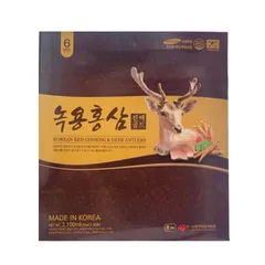 Nước Hồng Sâm Nhung Hươu Korean Red Ginseng Deer Antlers Hàn Quốc - Tăng Cường Sức Khỏe, Giảm Mệt Mỏi, Hỗ Trợ Miễn Dịch, Gói 70ml