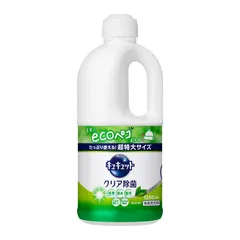 Nước Rửa Chén Bát Đậm Đặc KAO Kyukyuto 1250ml - Tiêu Diệt Khuẩn, Sạch Bóng, Hương Bạc Hà, Dùng Cho Chén Đĩa, Dụng Cụ Nấu Ăn