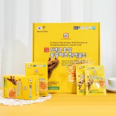 Nước sâm đông trùng hạ thảo Samsung Red Ginseng & Dongchunghacho Liquid Gold - Hỗ trợ tăng cường sức khỏe, phục hồi thể lực