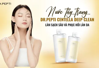 Nước Tẩy Trang Chiết Xuất Rau Má Dr.Pepti Centella Deep Clean 400ml - Làm Sạch Sâu, Cấp Ẩm, Thích Hợp Da Nhạy Cảm