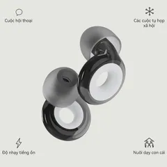Nút Tai Giảm Tiếng Ồn Loop Engage Plus 16dB SNR - Lọc Âm Thanh Tốt Nhất, Thiết Kế Thời Trang, Sử Dụng Hàng Ngày