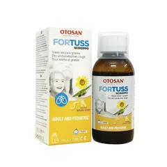 Siro Ho Fortuss Otosan 180ml - Hỗ Trợ Giảm Ho, Làm Dịu Cổ Họng, Thành Phần Hữu Cơ Châu Âu, An Toàn Cho Trẻ Em và Người Lớn