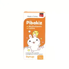 Siro Pibakiz Multivitamin - Bổ Sung Vitamin & Khoáng Chất Tăng Cường Sức Đề Kháng Cho Trẻ Em, Phát Triển Toàn Diện 120ml